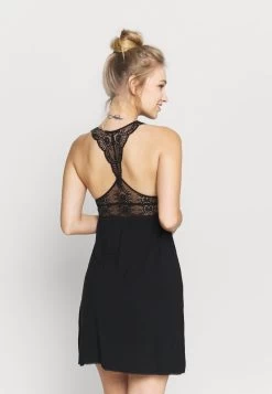 Anna Field ANNA VISCOSE DRESS - Nachthemd - Black -Frauen Geschäft 898b079ecbb9451081364c0f02951668