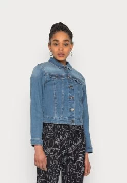 Pieces JACKET - Jeansjacke - Medium Blue Denim
