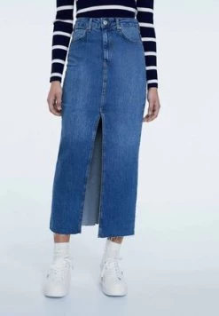 Glamorous STONEWASH SPLIT HIGH WAISTED - Jeansrock - Dark Blue Stonewash -Frauen Geschäft 8c5f0b18b4774bed8dbb260110bdab10