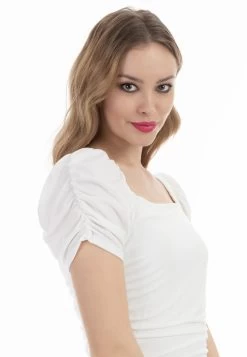 Faina KURZARM - Etuikleid - Weiss -Frauen Geschäft 8fe8ffa5947a44a5b69f3ea65c634ffd