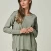 BELLA MIT RUNDHALS - Strickpullover - Darkgreen -Frauen Geschäft 90d27ca127ad447ca03b053b7c57e8d4