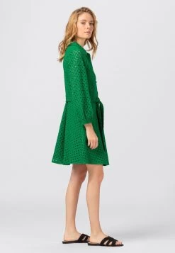 KNIELANGES - Blusenkleid - Green -Frauen Geschäft 90f4dc74742f43aca076cbaf38a29bcf