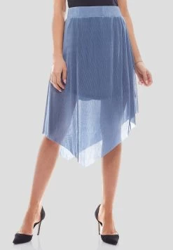 NA-KD X QONTRAST ASYMMETRISCHER BLA - A-Linien-Rock - Blau