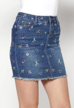 Koroshi Minirock - Dark Blue -Frauen Geschäft 93811ccc8bec4fe69c8c228dfe46a983