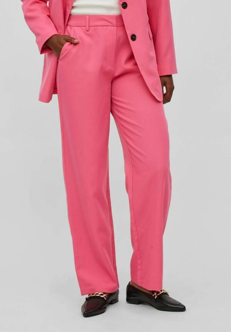 Vila HIGH WAIST ELEGANTE - Stoffhose - Fandango Pink 3 Vila HIGH WAIST ELEGANTE - Stoffhose - Fandango Pink