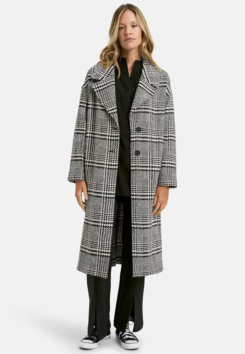 CHECKERD - Klassischer Mantel - Black Print 3 CHECKERD - Klassischer Mantel - Black Print