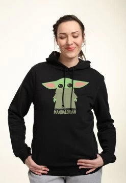 Henry Tiger STAR WARS: MANDALORIAN THE CHILD COVERED FACE - Kapuzenpullover - Black