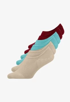 6 PACK - Füßlinge - Mix Hafer/pazifik Blau/dunkelrot