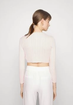 Needle & Thread TEXTURED KNIT CROP - Strickjacke - Pink 10 Needle & Thread TEXTURED KNIT CROP - Strickjacke - Pink -Frauen Geschäft 951820d3f54a4884ad7f25c6d931194a