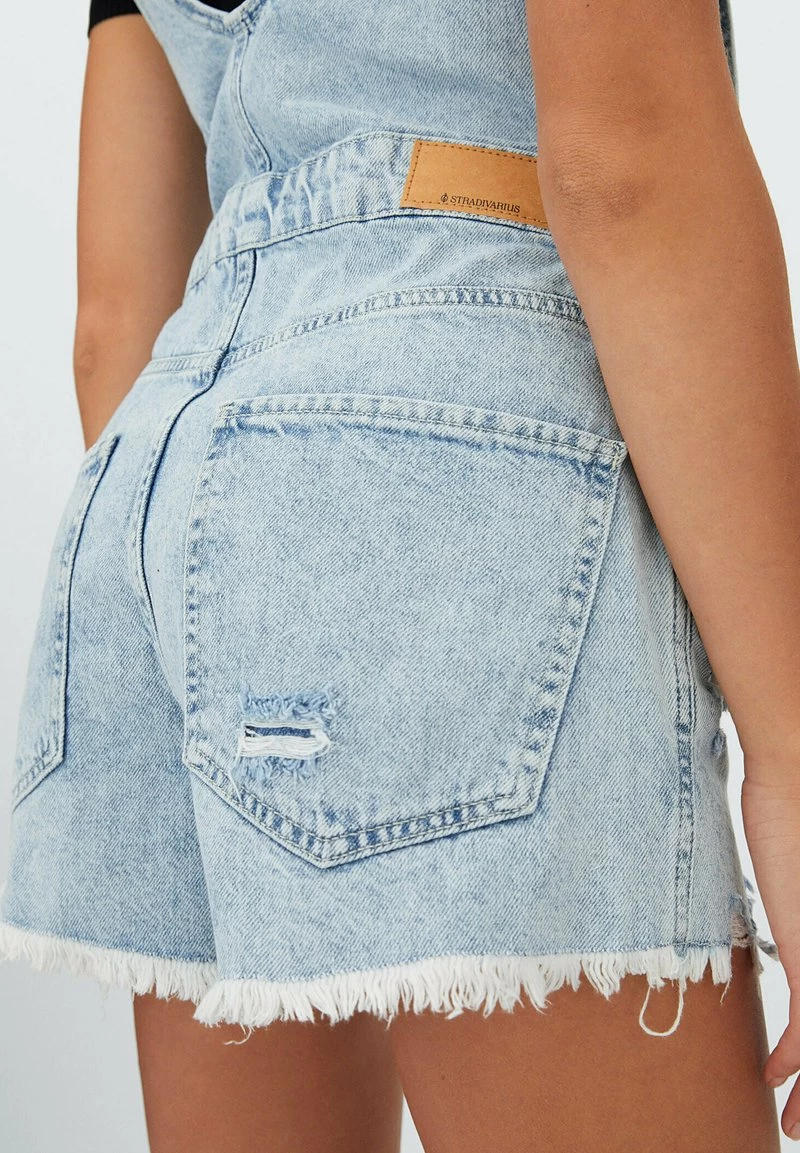 Stradivarius Latzhose - Light Blue 6 Stradivarius Latzhose - Light Blue – Bild 4