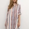 Kaffe KAIDA - Blusenkleid - Orange Blue Stripe -Frauen Geschäft 9615cbba1a3742609a8258174e030753