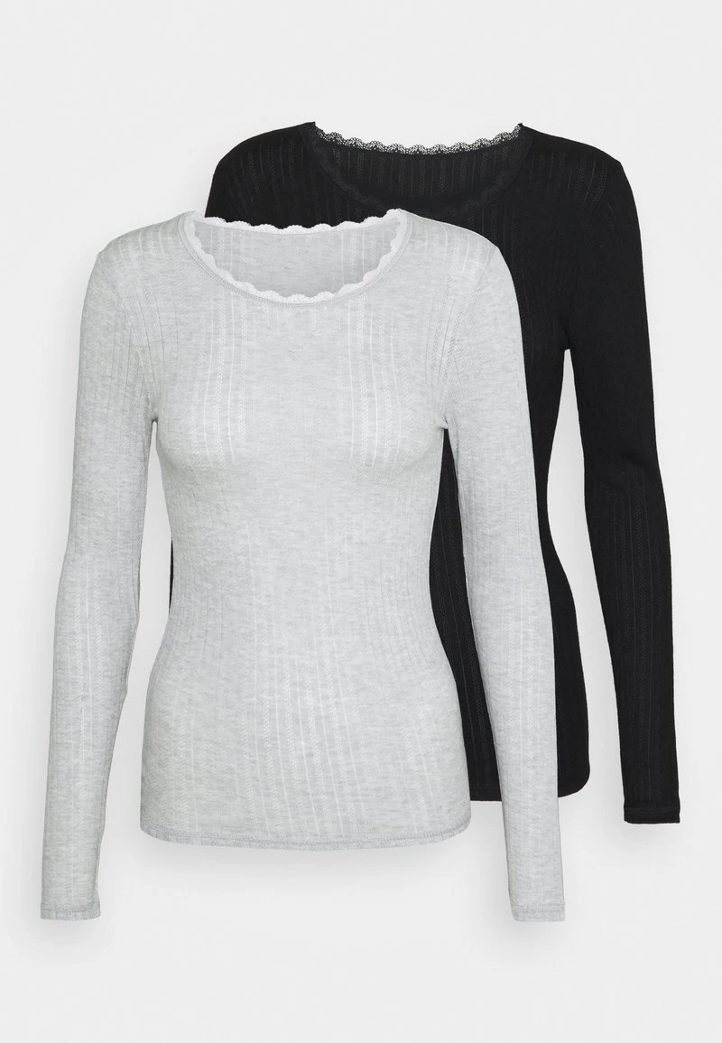 Marks & Spencer THERMAL 2 PACK - Nachtwäsche Shirt - Black Mix 8 Marks & Spencer THERMAL 2 PACK - Nachtwäsche Shirt - Black Mix – Bild 6