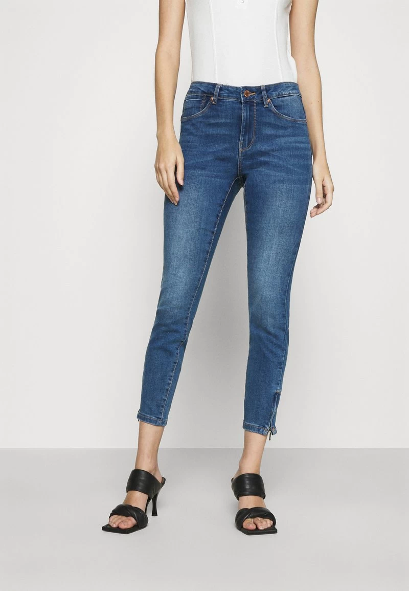 Vero Moda VMTILDE ANKLE ZIP JEANS - Jeans Skinny Fit - Medium Blue Denim 3 Vero Moda VMTILDE ANKLE ZIP JEANS - Jeans Skinny Fit - Medium Blue Denim