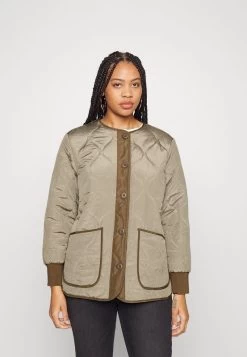 ONLY CARMAKOMA CARJUNG QUILTED JACKET - Winterjacke - Pebble