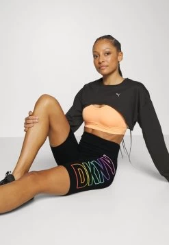 DKNY PRIDE LOGO HIGH WAIST SHORT - Tights - Black -Frauen Geschäft a480ed2c4df04a0c89d2e1ffc96c0032