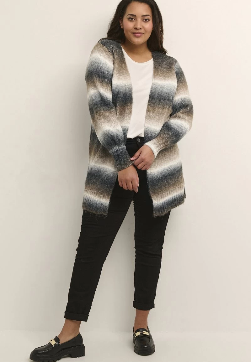 KCANDREA - Strickjacke - Toffe/chalk /grey Melange 4 KCANDREA - Strickjacke - Toffe/chalk /grey Melange – Bild 2