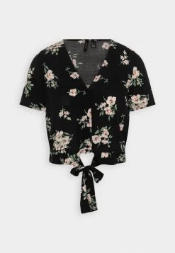 Vero Moda VMEASY TIE - Bluse - Black/multi-coloured 11 Vero Moda VMEASY TIE - Bluse - Black/multi-coloured -Frauen Geschäft a7c923349c844149887902db093d41cd