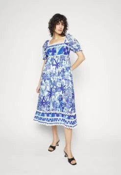 Farm Rio SWEET RIO MIDI DRESS - Freizeitkleid - Sweet Rio Off-white -Frauen Geschäft a7d30ec74a064c50bf1099c79fbcbd39