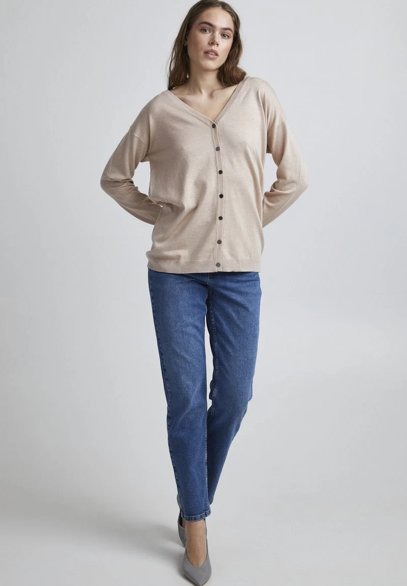 PZSARA BOX - Strickjacke - Smoke Gray Melange 4 PZSARA BOX - Strickjacke - Smoke Gray Melange – Bild 2