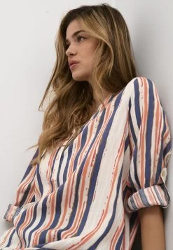 Kaffe KAIDA - Blusenkleid - Orange Blue Stripe 11 Kaffe KAIDA - Blusenkleid - Orange Blue Stripe -Frauen Geschäft a893cdd555b94c5fa8ee31a0e1085922