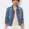 Marc O'Polo KLASSISCHE REGULAR AUS ORGANIC - Jeansjacke - Vintage Mid Blue Wash