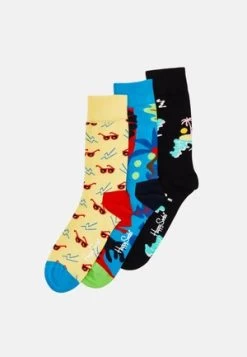 Happy Socks SOCKS 3 PACK - Socken - White/green/beige -Frauen Geschäft ad241868fb2d44ce9e593aaecaa1a594