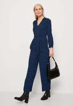 Marks & Spencer TIE NECK - Jumpsuit - Navy Mix -Frauen Geschäft ae3f3abaec0f481a8a80afeb842b2342