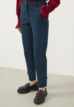 PETROL SNAP FASTENED - Stoffhose - Green 11 PETROL SNAP FASTENED - Stoffhose - Green -Frauen Geschäft aea52160626c45c5a75b5ab78c3f95bb