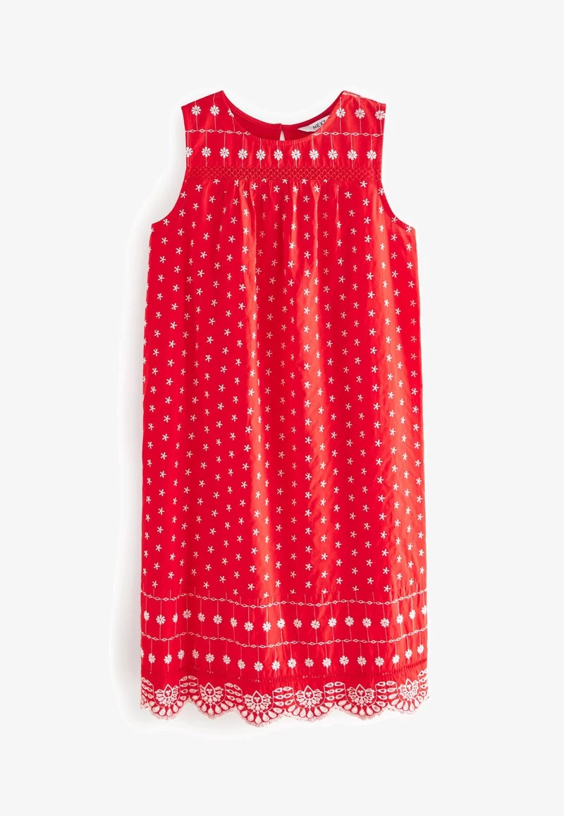 Next SLEEVELESS BRODERIE MINISTANDARD - Freizeitkleid - Red White 6 Next SLEEVELESS BRODERIE MINISTANDARD - Freizeitkleid - Red White – Bild 4