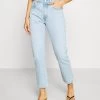 501 CROP - Jeans Straight Leg - Light Blue Denim -Frauen Geschäft b1749c6eaa02467ca38bc32bea4ffeab