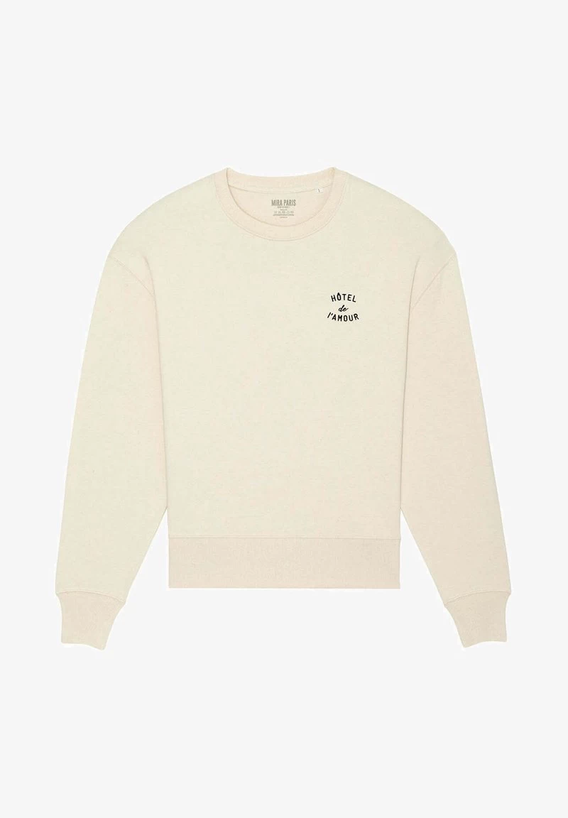 HOTEL AMOUR EMBROIDERY UNISEX CLASSIC - Sweatshirt - Beige 3 HOTEL AMOUR EMBROIDERY UNISEX CLASSIC - Sweatshirt - Beige