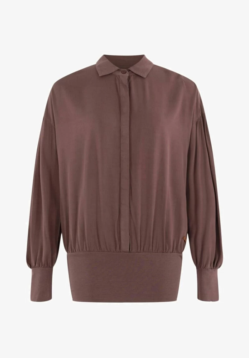 EASTON MIT U ELASTISCHEM BUND IN VERSCH FAR - Bluse - Braun 5 EASTON MIT U ELASTISCHEM BUND IN VERSCH FAR - Bluse - Braun – Bild 3
