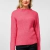 STREET ONE IN MOULINÉ LOOK - Strickpullover - Pink