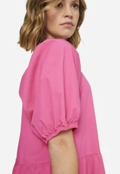 SQUARE NECK VOLANT - Freizeitkleid - Fuchsia -Frauen Geschäft baeb702c26824cfc9a35267ef191a648