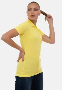 SHORT SLEEVE - Poloshirt - Yellow -Frauen Geschäft bb4a89cfd3fb47989400ebdf8a126449