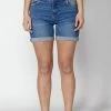 Koroshi Jeans Shorts - Azul Osc Dark Blue