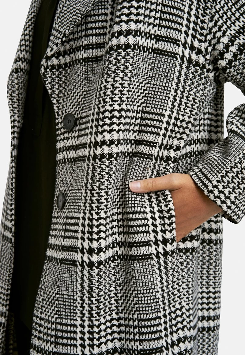 CHECKERD - Klassischer Mantel - Black Print 6 CHECKERD - Klassischer Mantel - Black Print – Bild 4