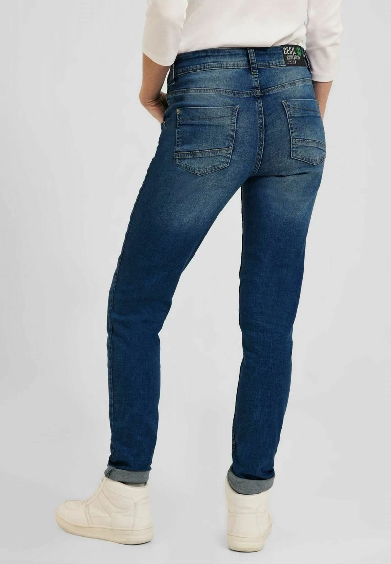 Cecil Jeans Straight Leg - Mid Blue Wash 4 Cecil Jeans Straight Leg - Mid Blue Wash – Bild 2