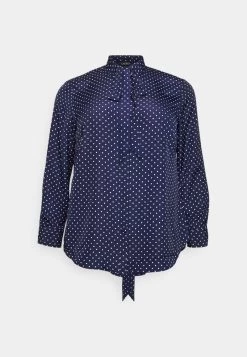 KATAZRINA - Hemdbluse - Navy/cream -Frauen Geschäft c04aa2bb9fe34a47bfa92df7e74097ff