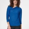 MIT KNOTEN - Langarmshirt - Azurblau