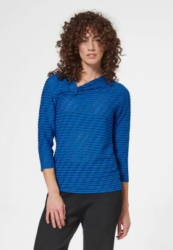 MIT KNOTEN - Langarmshirt - Azurblau