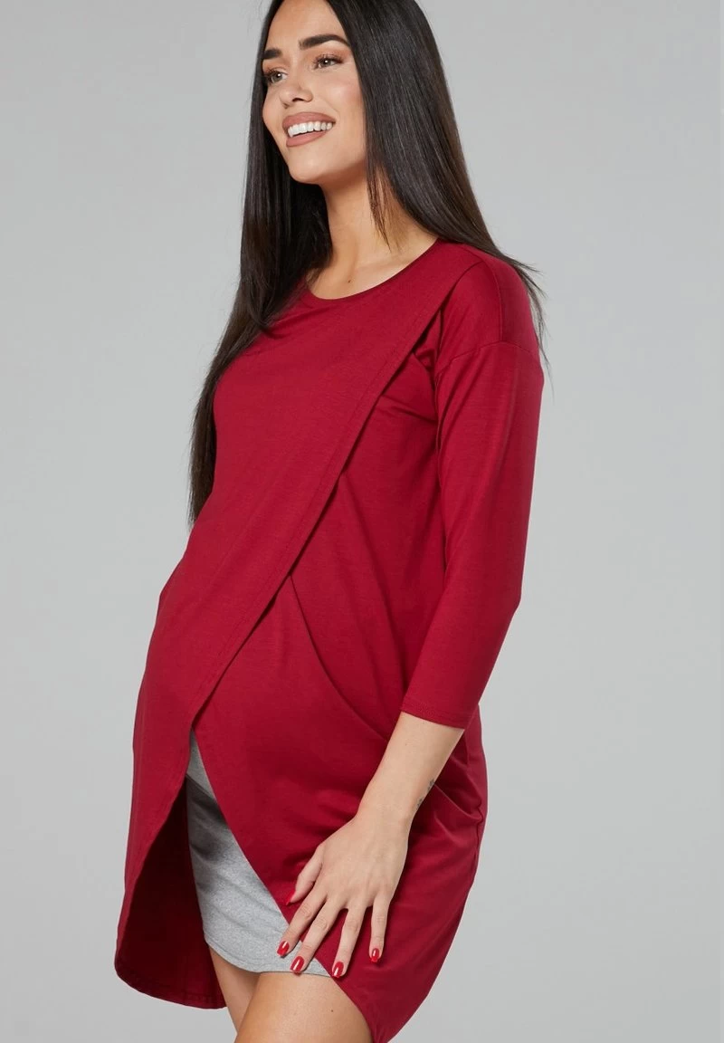 UMSTANDS UND STILLTUNIKA - Jerseykleid - Bordeaux Graumelange 7 UMSTANDS UND STILLTUNIKA - Jerseykleid - Bordeaux Graumelange – Bild 5