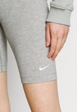 Nike Sportswear BIKER - Shorts - Grey Heather/white -Frauen Geschäft c657fd5f9071492999aff7dee8fbf633