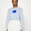 Karl Lagerfeld Jeans CROPPED BLOCKED - Sweatshirt - Light Blue -Frauen Geschäft c77e70e13608464a86d4075bf860b5d6
