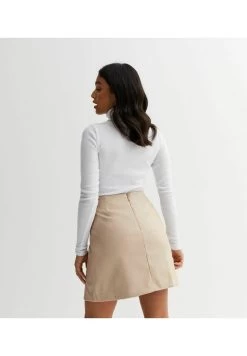 New Look PETITE STONE LEATHER LOOK - A-Linien-Rock - Stone 10 New Look PETITE STONE LEATHER LOOK - A-Linien-Rock - Stone -Frauen Geschäft c7e83925274a4116af6e78582cccabce