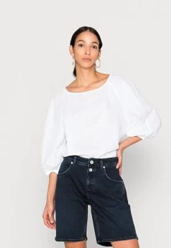 Marc O'Polo BLOUSE VOLUME SLEEVE CREW NECK - Bluse - White -Frauen Geschäft c954db4a00af46bfbee8583a6602e7c6 1