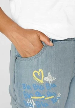 Jeans Straight Leg - Blue Bleached -Frauen Geschäft ca6e5149204a4cbcba516706ba93cedb