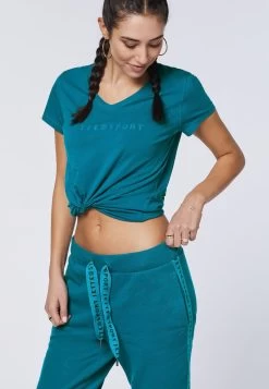 REGULAR FIT - T-Shirt Print - Deep Lagoon -Frauen Geschäft caf187bc18c946ef97bc104440a50210