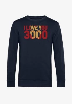 Henry Tiger MARVEL LOVE YOU 3000 - Sweatshirt - Navy Blue -Frauen Geschäft cb10deab12264603951708eb22ffd306