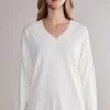 AUS ULTRASOFT MIT V AUSSCHNITT - Strickpullover - White -Frauen Geschäft cc03c81a6b354defa9ee6b9a7b9a8da3